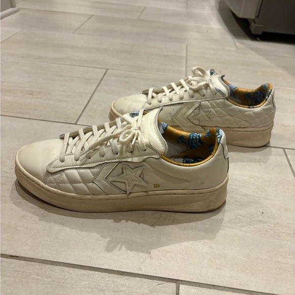 Cream Converse X SGA Sneakers Size 12 - Picture 2 of 4